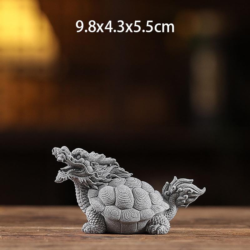 Creative Sandstone Dragon Turtle Desktop Tea Pet Ornaments Garden Landscape Figurines Lucky Fairy Garden Bonsai Feng Shui Crafts
Creative Sandstone Dragon Turtle Desktop Tea Pet Ornaments Garden Landscape Figurines Lucky Fairy Garden Bonsai Feng Shui Crafts