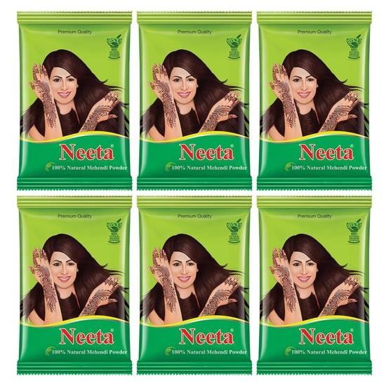 Neeta 100% Natural Mehendi Powder Premium Quality Pure Henna powder 150g Brown (Pack of 6)
Neeta 100% Natural Mehendi Powder Premium Quality Pure Henna powder 150g Brown (Pack of 6)