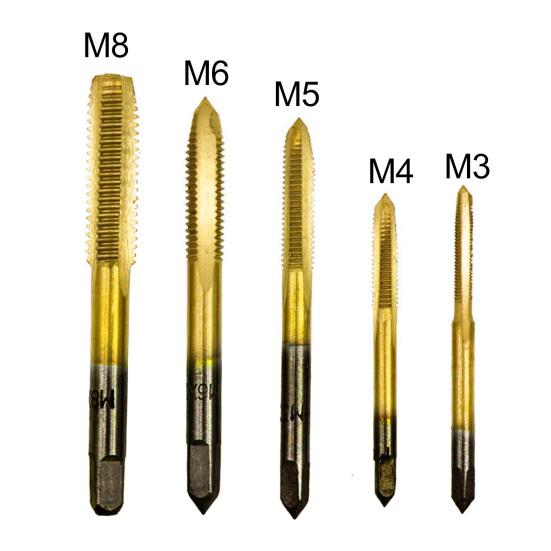 Yousheng 5Pcs HSS M3 M4 M5 M6 M8 Metric Screw Thread Machine Plug Tap Hand Drill Bit Set
Yousheng 5Pcs HSS M3 M4 M5 M6 M8 Metric Screw Thread Machine Plug Tap Hand Drill Bit Set