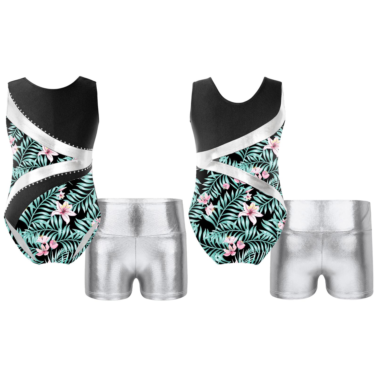 Танцювальний гімнастичний костюм із 2 шт., дитячий танцювальний комбінезон і шорти для дівчаток без рукавів. 13-14 Years
Танцювальний гімнастичний костюм із 2 шт., дитячий танцювальний комбінезон і шорти для дівчаток без рукавів. 13-14 Years