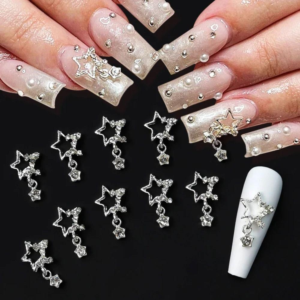 Silver Stars Nail 3D Pentagram Star Nail Decoration Gems for Nails in Stars Nail Salon
Silver Stars Nail 3D Pentagram Star Nail Decoration Gems for Nails in Stars Nail Salon