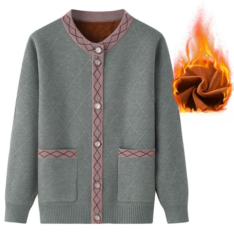 Женская вязаная куртка с плюшевым утолщением, для мамы, большого размера, вязаный кардиган на осень и зиму M зелёный
Женская вязаная куртка с плюшевым утолщением, для мамы, большого размера, вязаный кардиган на осень и зиму M зелёный