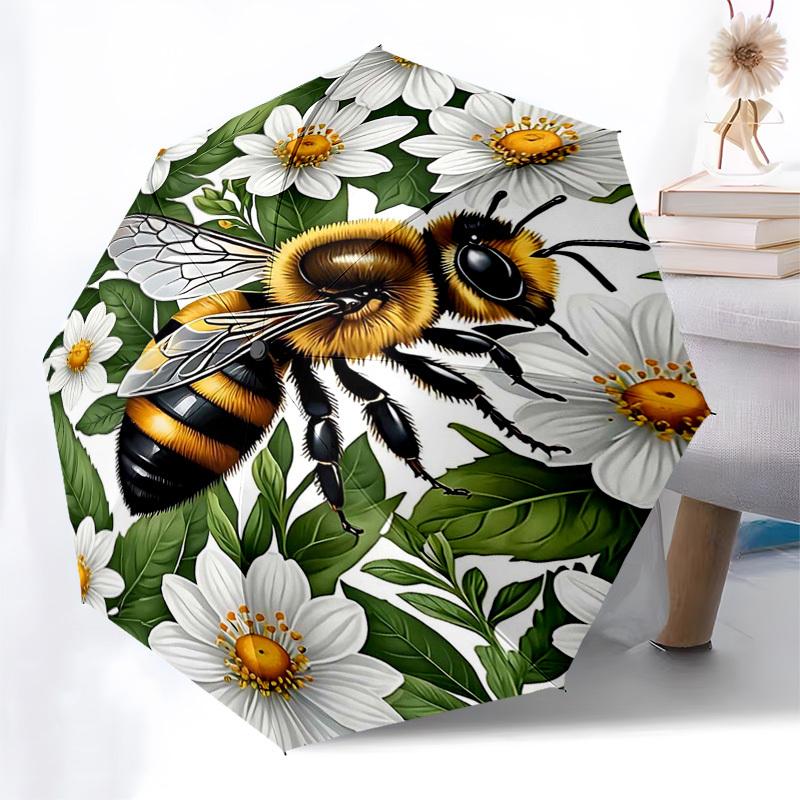 1pc Flower Garden Bee Outdoor Umbrella, Automatic Opening/Closing, Portable Folding Design, 8-Rib Iron Frame, Festival Gift for Fans, Travelers, Daily
1pc Flower Garden Bee Outdoor Umbrella, Automatic Opening/Closing, Portable Folding Design, 8-Rib Iron Frame, Festival Gift for Fans, Travelers, Daily