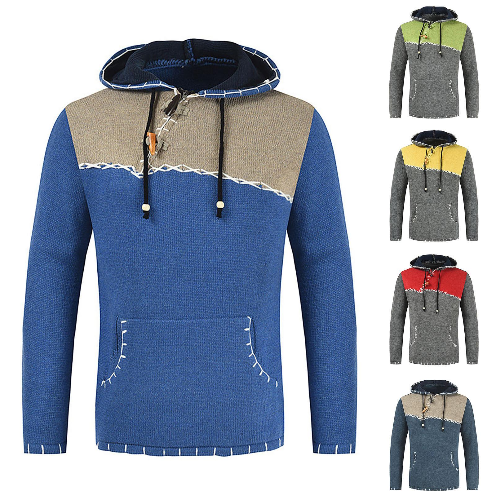 Men s Hooded Sweater Zipper Big Pocket Drawstring Knitted Personality Trend Sweater Large Size Splice Color XXXL
Men s Hooded Sweater Zipper Big Pocket Drawstring Knitted Personality Trend Sweater Large Size Splice Color XXXL