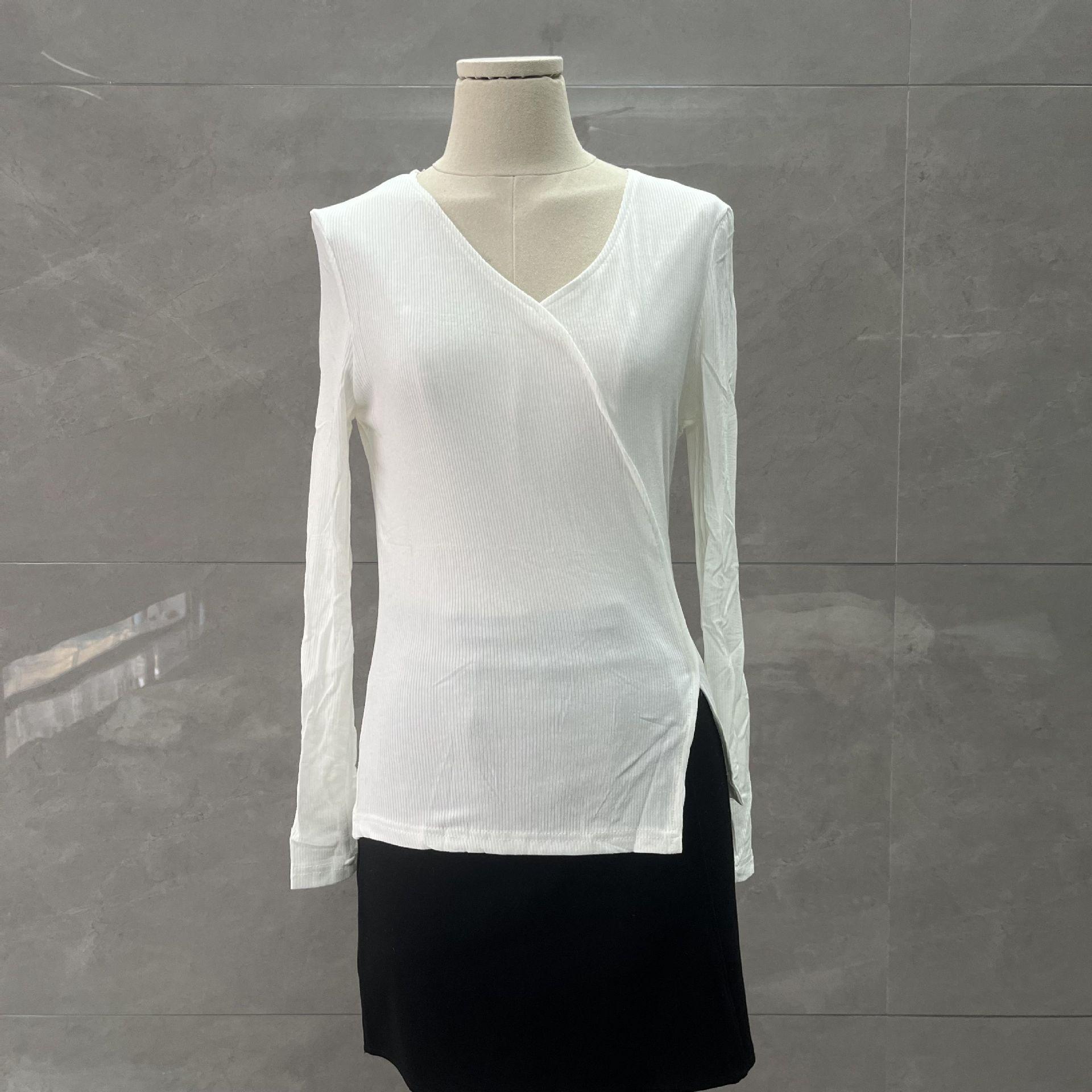 Chic V-Neck Asymmetrical Knit Sweater - Slim-Fit, Long-Sleeve Top for Autumn & Winter M, ~105 lbs
Chic V-Neck Asymmetrical Knit Sweater - Slim-Fit, Long-Sleeve Top for Autumn & Winter M, ~105 lbs