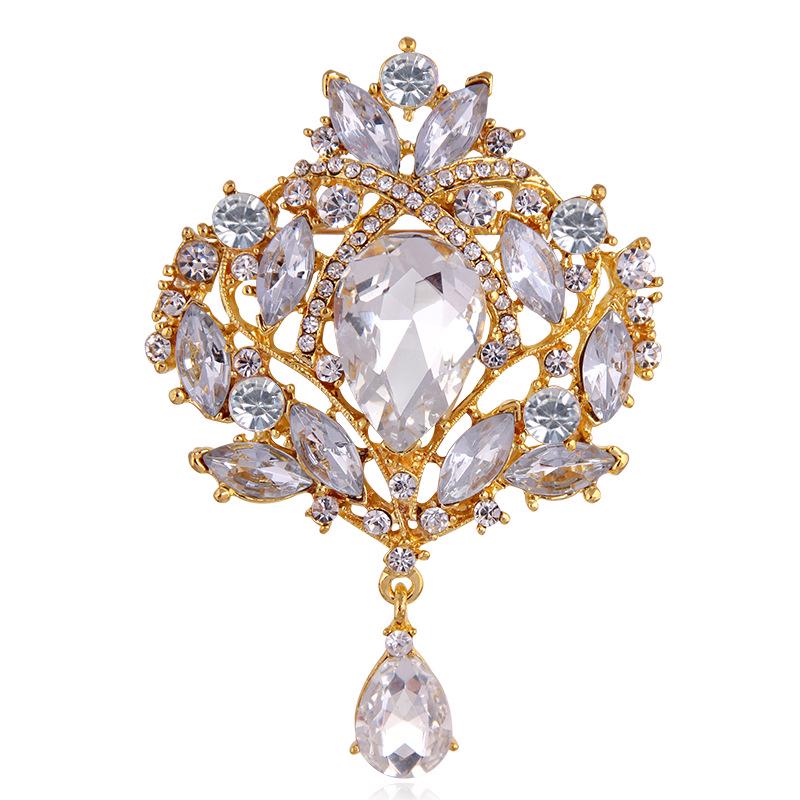 Luxury Rhinestone Brooches For Women Vintage Designer Crystal Brooch Pins Jewelry Party Wedding Gifts Dress Suit Accessories
Luxury Rhinestone Brooches For Women Vintage Designer Crystal Brooch Pins Jewelry Party Wedding Gifts Dress Suit Accessories