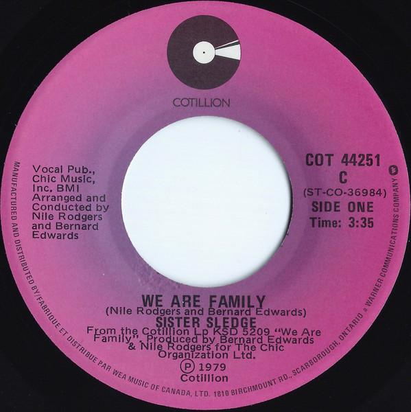 7-дюймовая пластинка SISTER SLEDGE - We Are Family COT44251 Cotillion 1979 Канада Соул/Фанк Б/У
7-дюймовая пластинка SISTER SLEDGE - We Are Family COT44251 Cotillion 1979 Канада Соул/Фанк Б/У