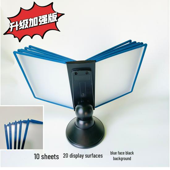 A4 Rotating Desktop Document Rack: 40-Page Flip-Over Display Stand & Loose-Leaf Photo Album Holder.
A4 Rotating Desktop Document Rack: 40-Page Flip-Over Display Stand & Loose-Leaf Photo Album Holder.