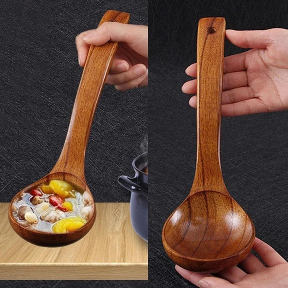 Long Handle Wooden Spoon Dessert Rice Spoon, Kitchen Accessories, Kitchen Gadgets, 1PC Wooden Spoons for Cooking Big Soup Spoon
Long Handle Wooden Spoon Dessert Rice Spoon, Kitchen Accessories, Kitchen Gadgets, 1PC Wooden Spoons for Cooking Big Soup Spoon