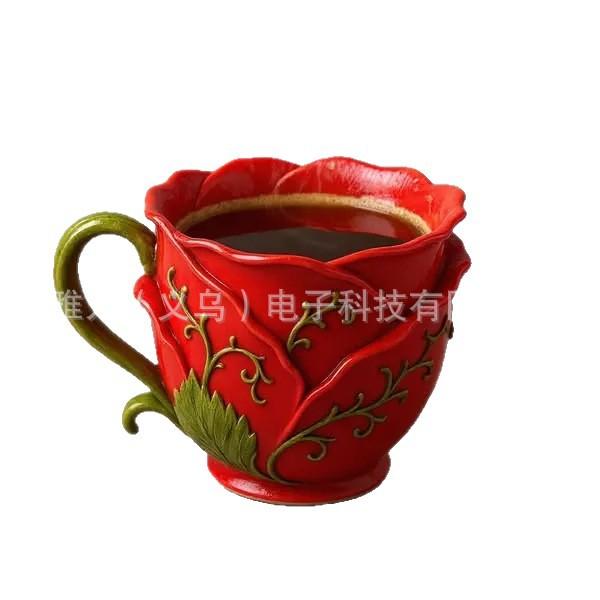 Resin Sculpture Rose-shaped Cup, Mug, Coffee Cup, Creative Drinking Cup, Table Decoration, Gift 201-300ml
Resin Sculpture Rose-shaped Cup, Mug, Coffee Cup, Creative Drinking Cup, Table Decoration, Gift 201-300ml