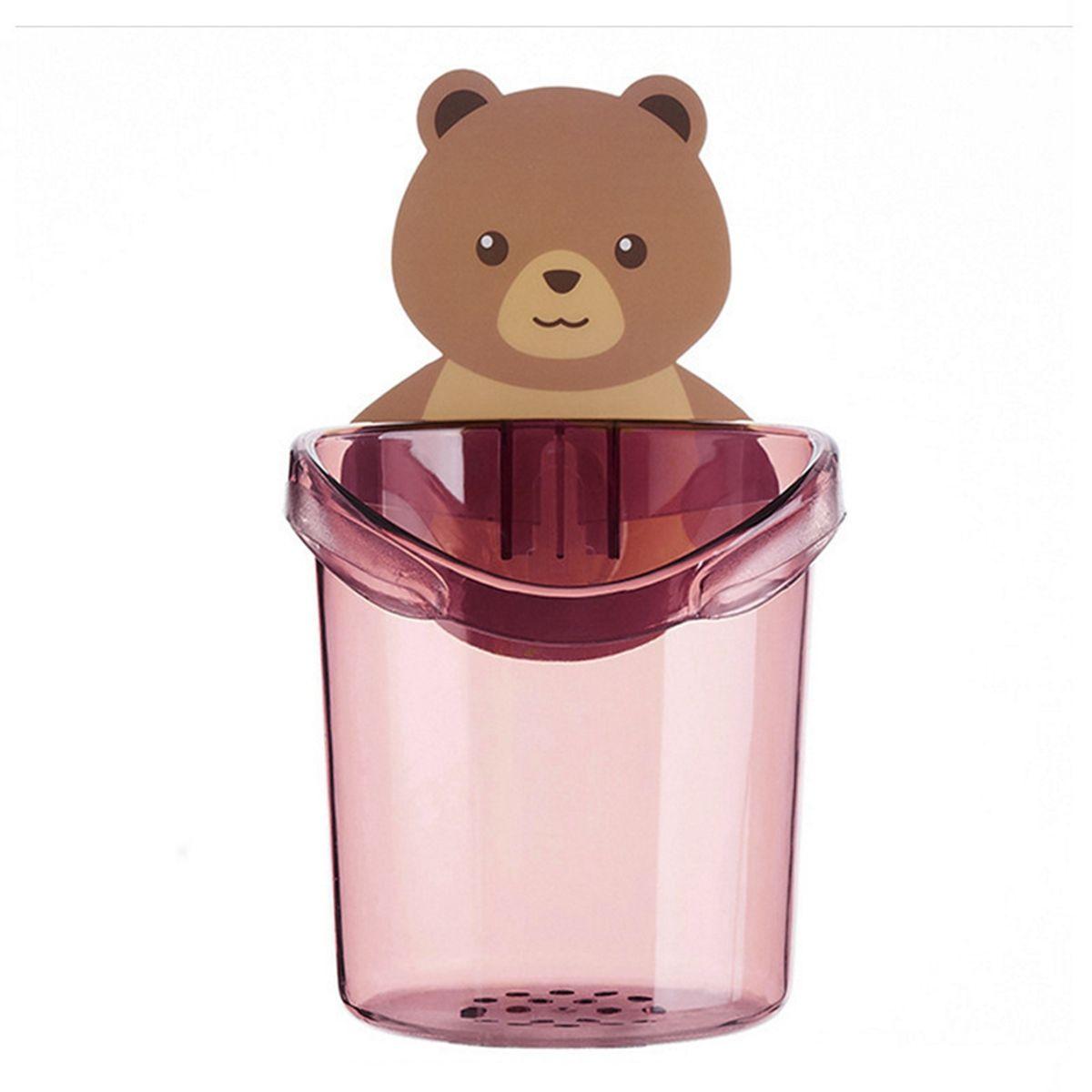 Bathroom Cute Bear Shaped Storage Box Cup Organizer Razor Stand Toothbrush Holder Toothpaste Rack pink
Bathroom Cute Bear Shaped Storage Box Cup Organizer Razor Stand Toothbrush Holder Toothpaste Rack pink