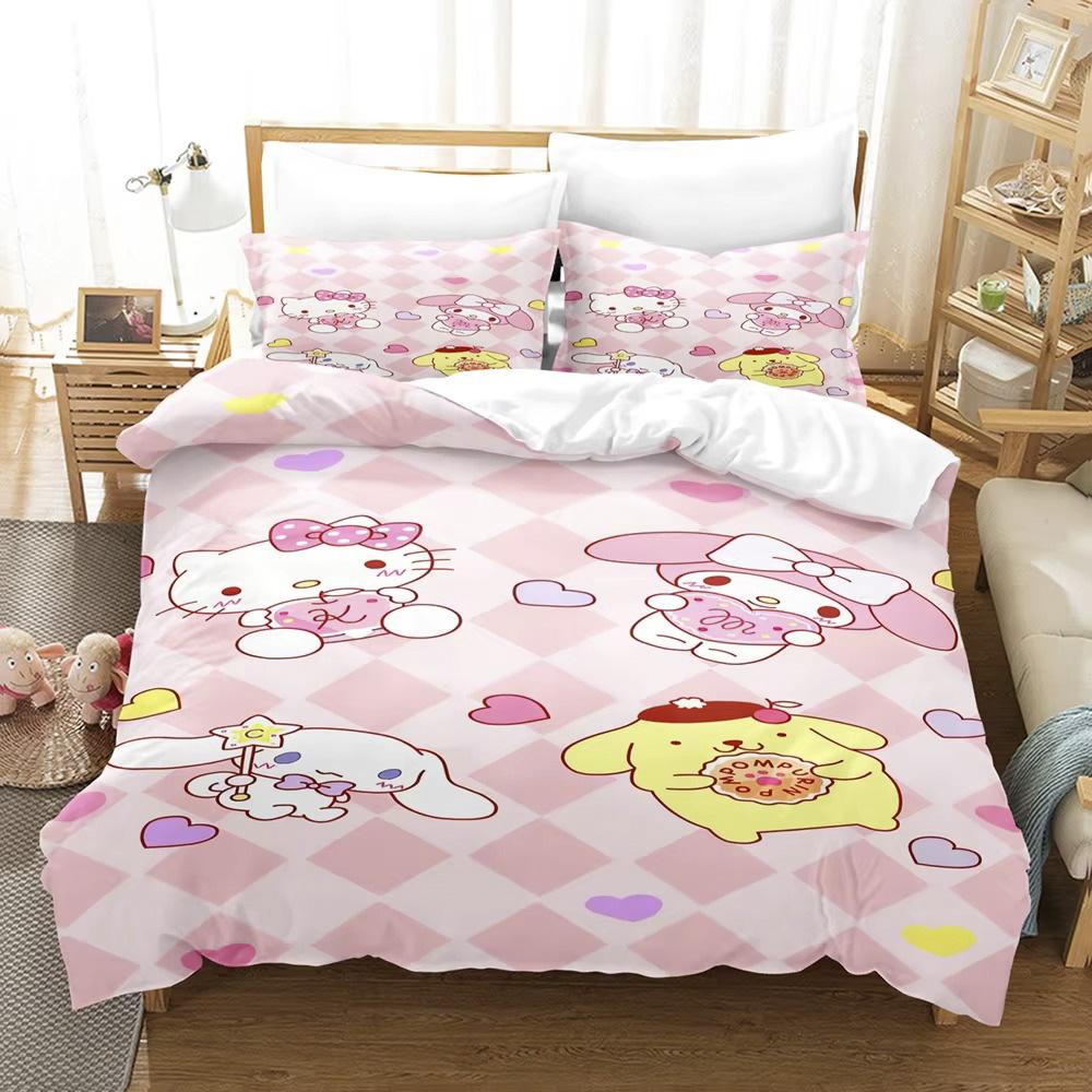 MINISO Кавайный Набор Постельного Белья с Принтом Cinnamoroll, Kuromi, My Melody: Пододеяльник и 2 Наволочки для Взрослых и Детей, Роскошный Подарок 90x200cm
MINISO Кавайный Набор Постельного Белья с Принтом Cinnamoroll, Kuromi, My Melody: Пододеяльник и 2 Наволочки для Взрослых и Детей, Роскошный Подарок 90x200cm