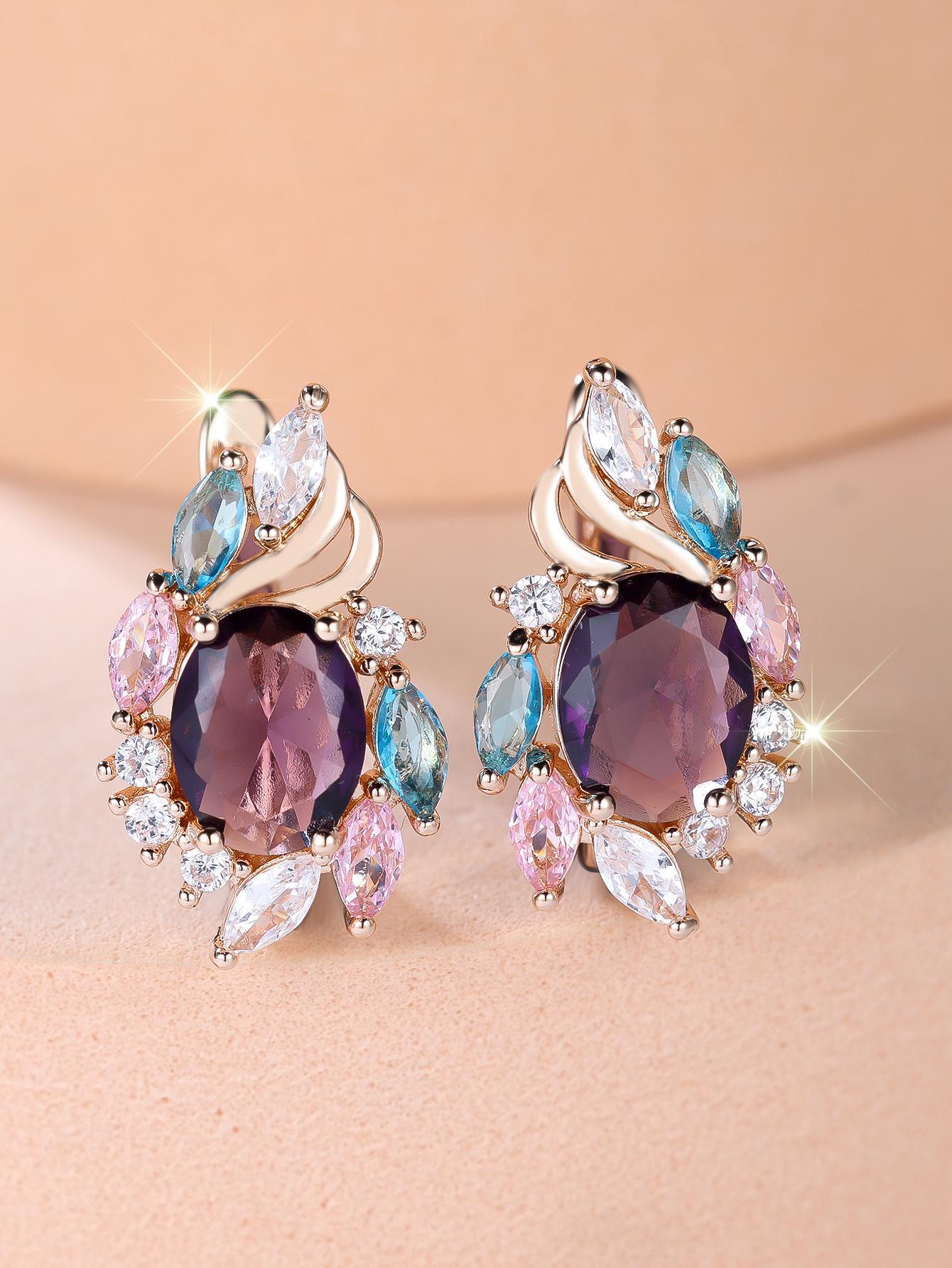 Elegant Purple Zirconia Oval Drop Earrings for Women, Luxury Gold Wedding Earrings… More
Elegant Purple Zirconia Oval Drop Earrings for Women, Luxury Gold Wedding Earrings… More