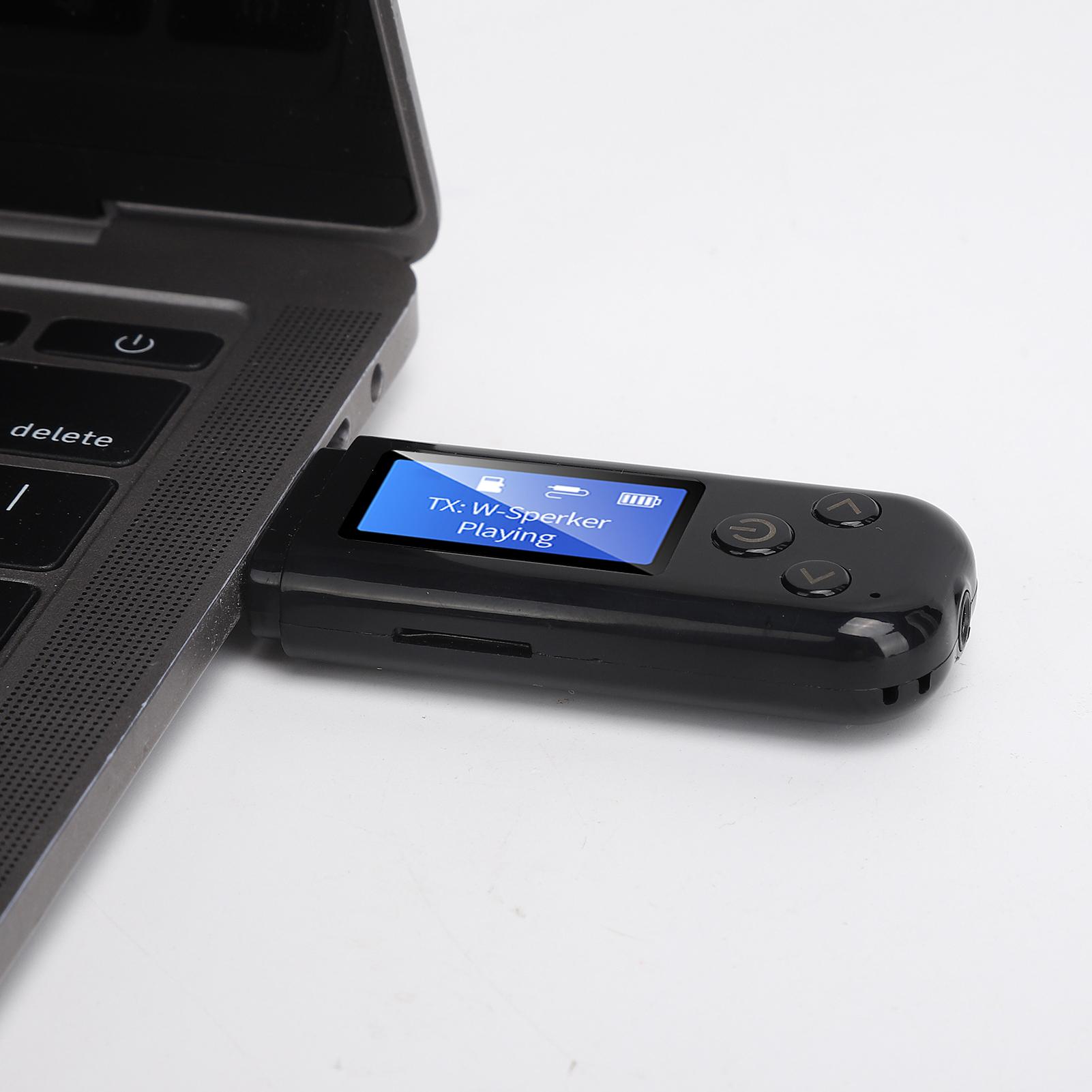 USB 5.0 Adapter Receiver Transmitter with LCD Screen 3.5mm
USB 5.0 Adapter Receiver Transmitter with LCD Screen 3.5mm