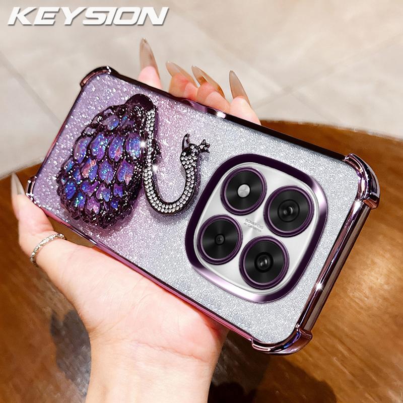 KEYSION Протиударний чохол з покриттям для телефону Redmi Note 14 Pro+ 5G 14 Pro 4G, блискучий чохол-підставка з лебедем для Xiaomi POCO X7 for Redmi Note 14 Pro фіолетовий
KEYSION Протиударний чохол з покриттям для телефону Redmi Note 14 Pro+ 5G 14 Pro 4G, блискучий чохол-підставка з лебедем для Xiaomi POCO X7 for Redmi Note 14 Pro фіолетовий