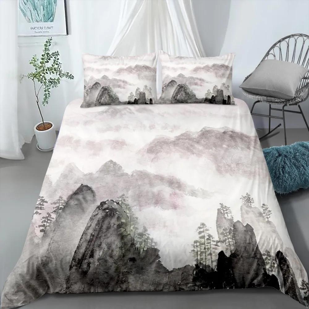 Comforter Nature Landscape King/Queen Size 3D Natural Ink Painting Mountain Bedding Set Forest River Comforter (quilt)-EU Single(135*200cm)3pcs
Comforter Nature Landscape King/Queen Size 3D Natural Ink Painting Mountain Bedding Set Forest River Comforter (quilt)-EU Single(135*200cm)3pcs