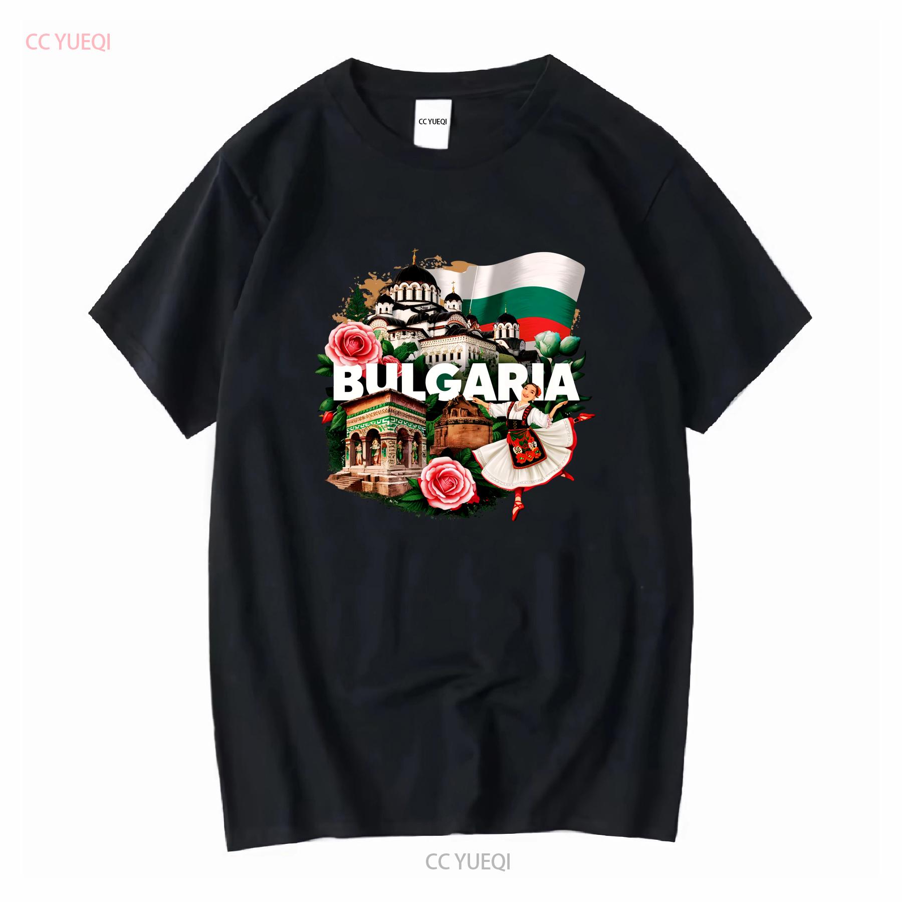 Bulgaria National Flag T Shirt Balkan Region Eastern Europe Sofia Capital City Rila Monastery Thracian Tomb folk dancer rose 4XL
Bulgaria National Flag T Shirt Balkan Region Eastern Europe Sofia Capital City Rila Monastery Thracian Tomb folk dancer rose 4XL