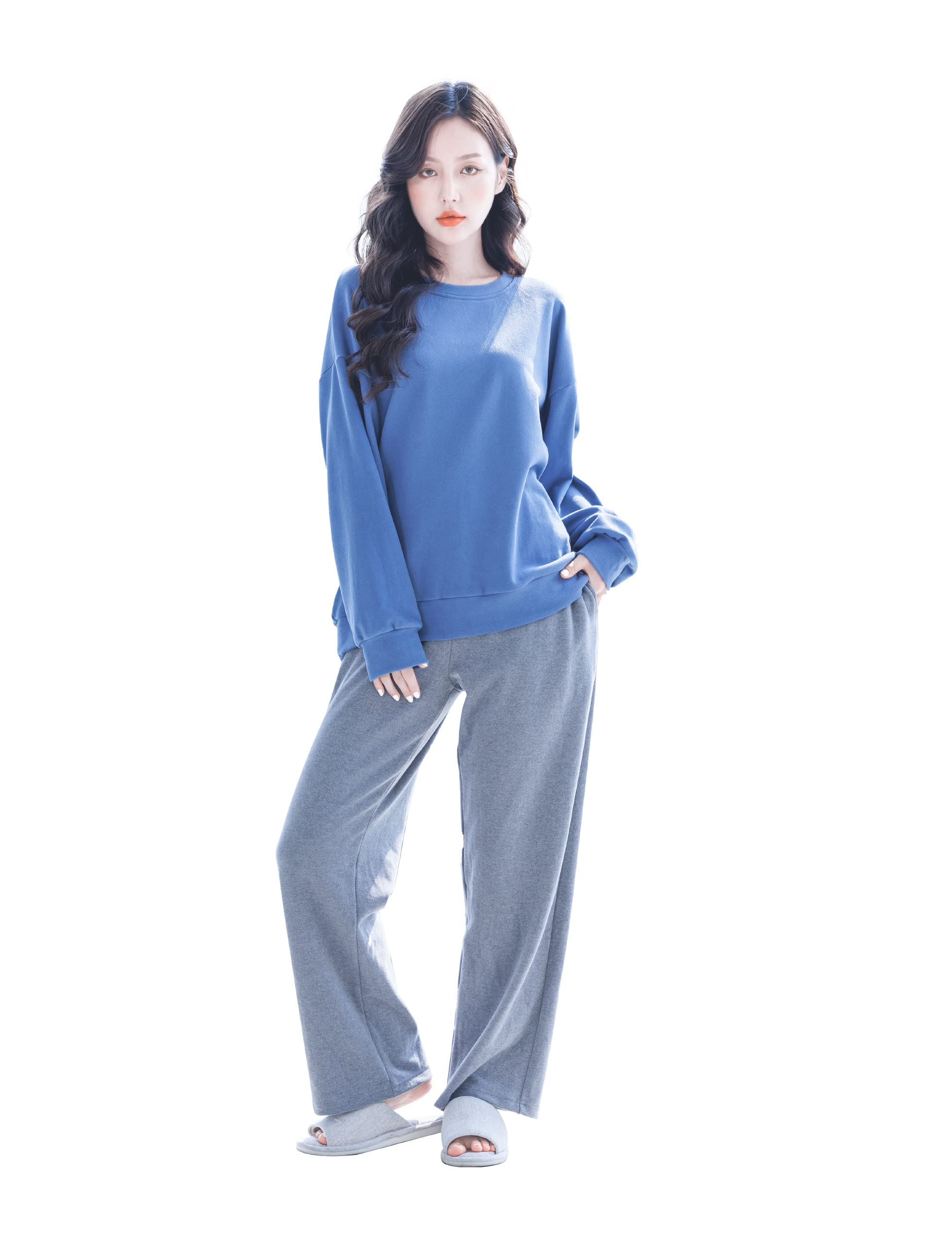 MiniZaru Long Sleeve Pajama Warm and Cute for and Winter Size Women s Set, Spring, Autumn, (Blue, L)
MiniZaru Long Sleeve Pajama Warm and Cute for and Winter Size Women s Set, Spring, Autumn, (Blue, L)