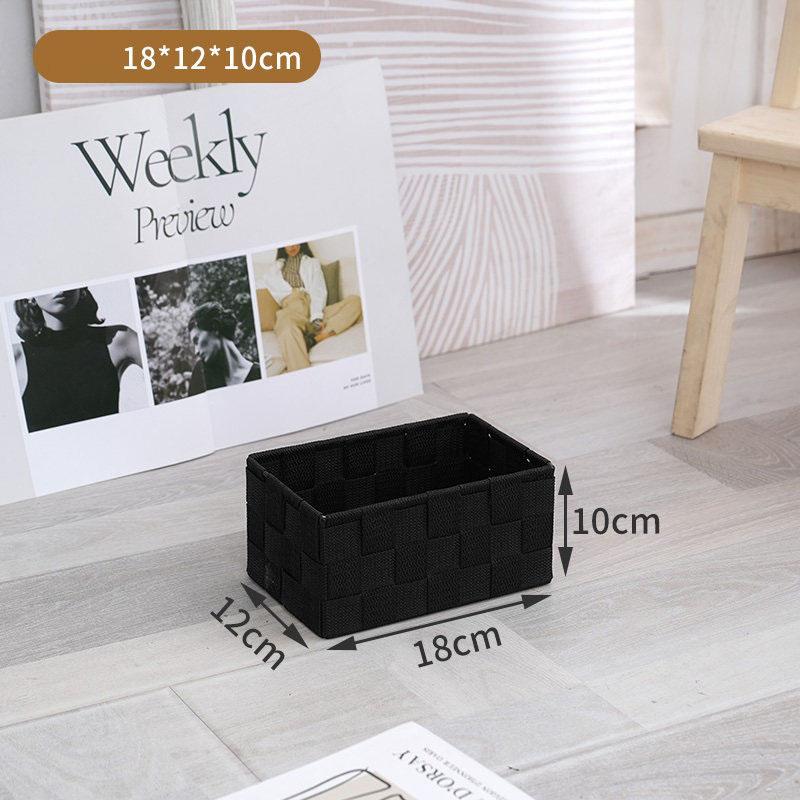 Woven Black Storage Baskets Shelf Tote Boxes Container with Built-in Handles for bedroom living room office kids room dressing room 18*12*10 чёрный
Woven Black Storage Baskets Shelf Tote Boxes Container with Built-in Handles for bedroom living room office kids room dressing room 18*12*10 чёрный