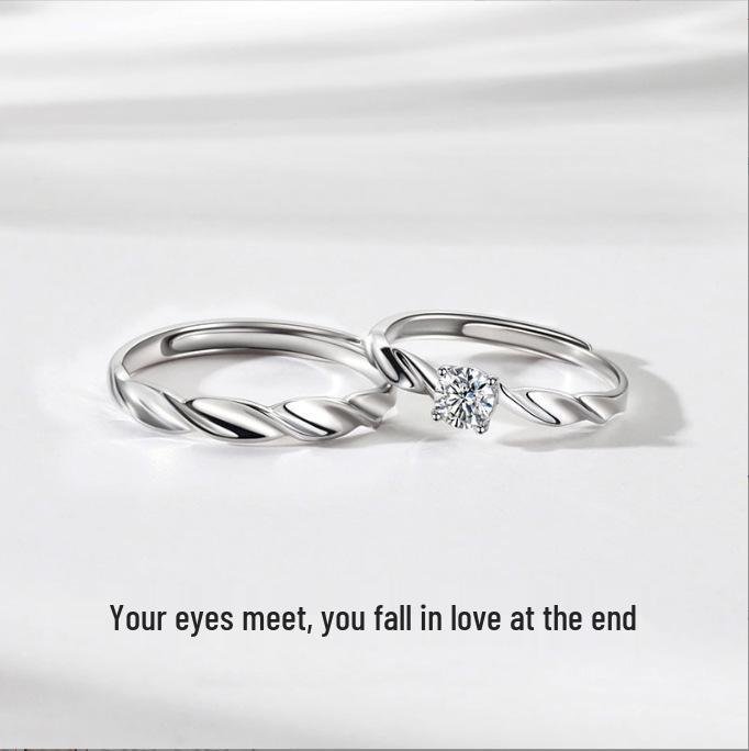 Moebius Korean Style Zircon Couple Rings: Simple, Luxurious Open Design for Men & Women JZ-047 Men s Ring
Moebius Korean Style Zircon Couple Rings: Simple, Luxurious Open Design for Men & Women JZ-047 Men s Ring