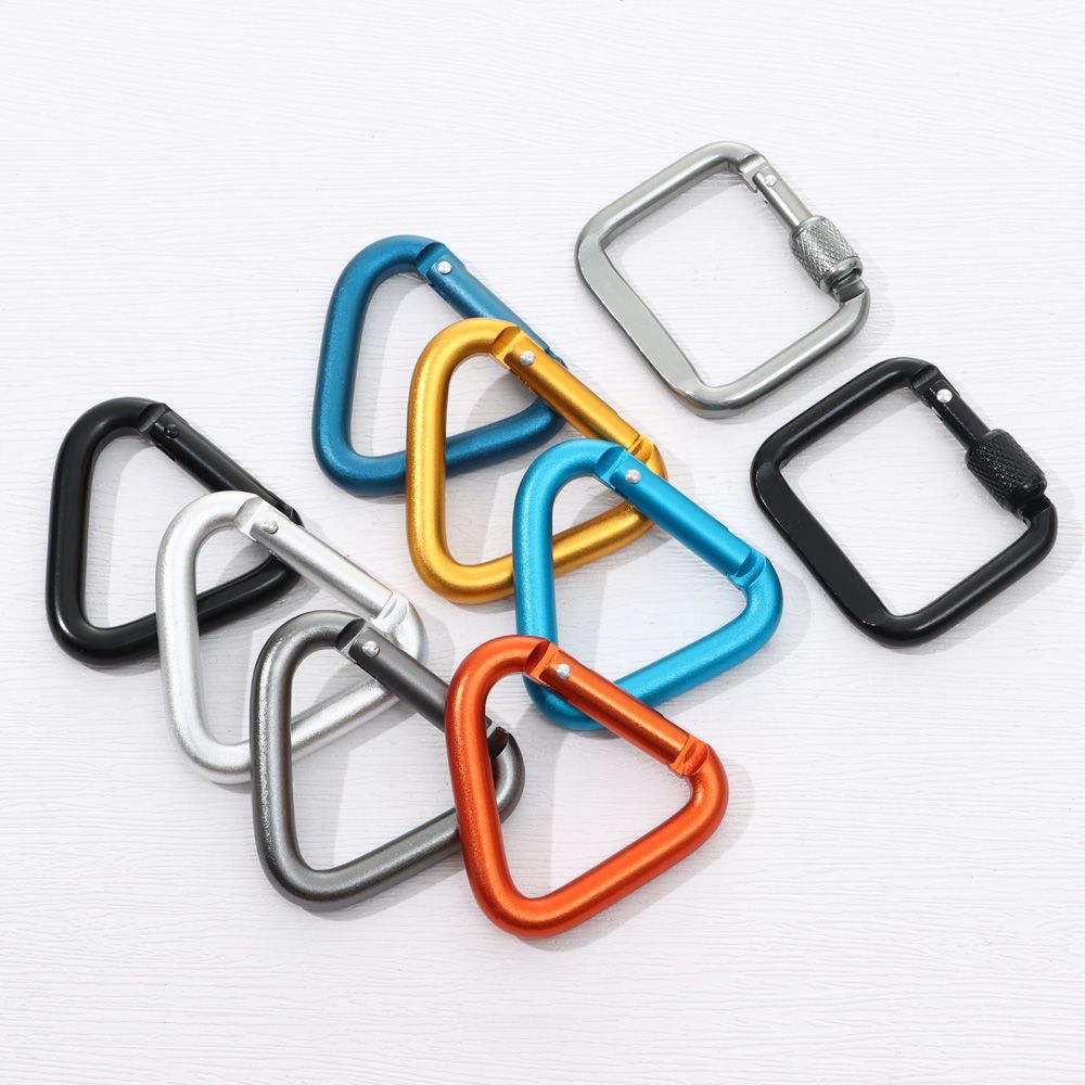 High Quality Equipment Safety Climbing Button Buckle Keychain Alloy Carabiner Camping Hiking Hook Yellow-Triangle
High Quality Equipment Safety Climbing Button Buckle Keychain Alloy Carabiner Camping Hiking Hook Yellow-Triangle