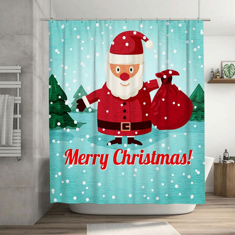 Tu Christmas Shower Curtain Festive Holiday Decor Bathroom Fabric Waterproof Set Holiday Home Decor Festive Xmas Pattern Design W60H190(CM)-1 Pcs
Tu Christmas Shower Curtain Festive Holiday Decor Bathroom Fabric Waterproof Set Holiday Home Decor Festive Xmas Pattern Design W60H190(CM)-1 Pcs