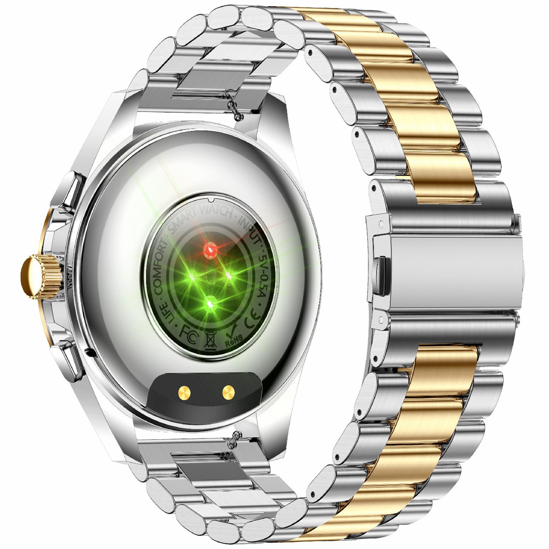 KC83 AMOLED Screen Men Smart Watch Bluetooth-compatible Call 1ATM Waterproof Fitness Bracelet with 2 Straps Gold
KC83 AMOLED Screen Men Smart Watch Bluetooth-compatible Call 1ATM Waterproof Fitness Bracelet with 2 Straps Gold