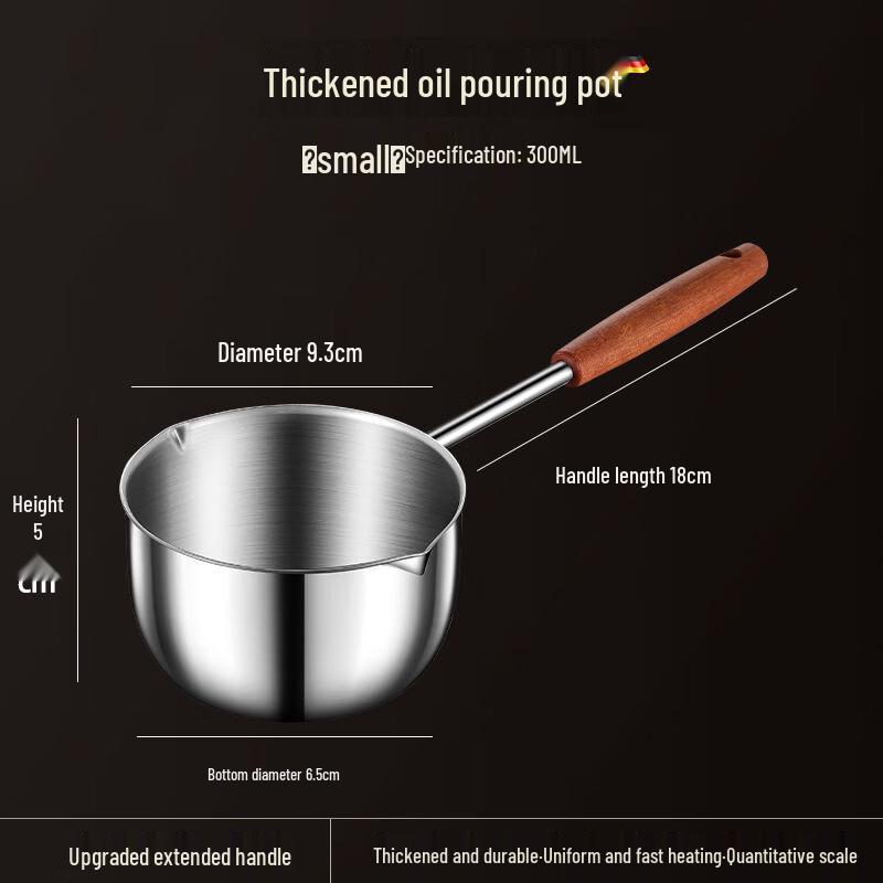 Zhishi Stainless Steel Sauce Pot with Rosewood Handle, 2-Pack
Zhishi Stainless Steel Sauce Pot with Rosewood Handle, 2-Pack