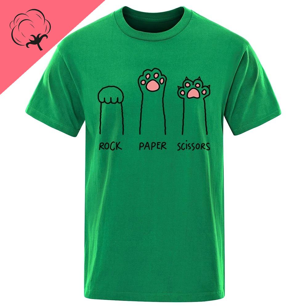 Rock Paper Scissors Fun Cat Print Fashion Tshirt Casual Round Neck Summer Cotton Loose Clothes Couple Outfits S
Rock Paper Scissors Fun Cat Print Fashion Tshirt Casual Round Neck Summer Cotton Loose Clothes Couple Outfits S