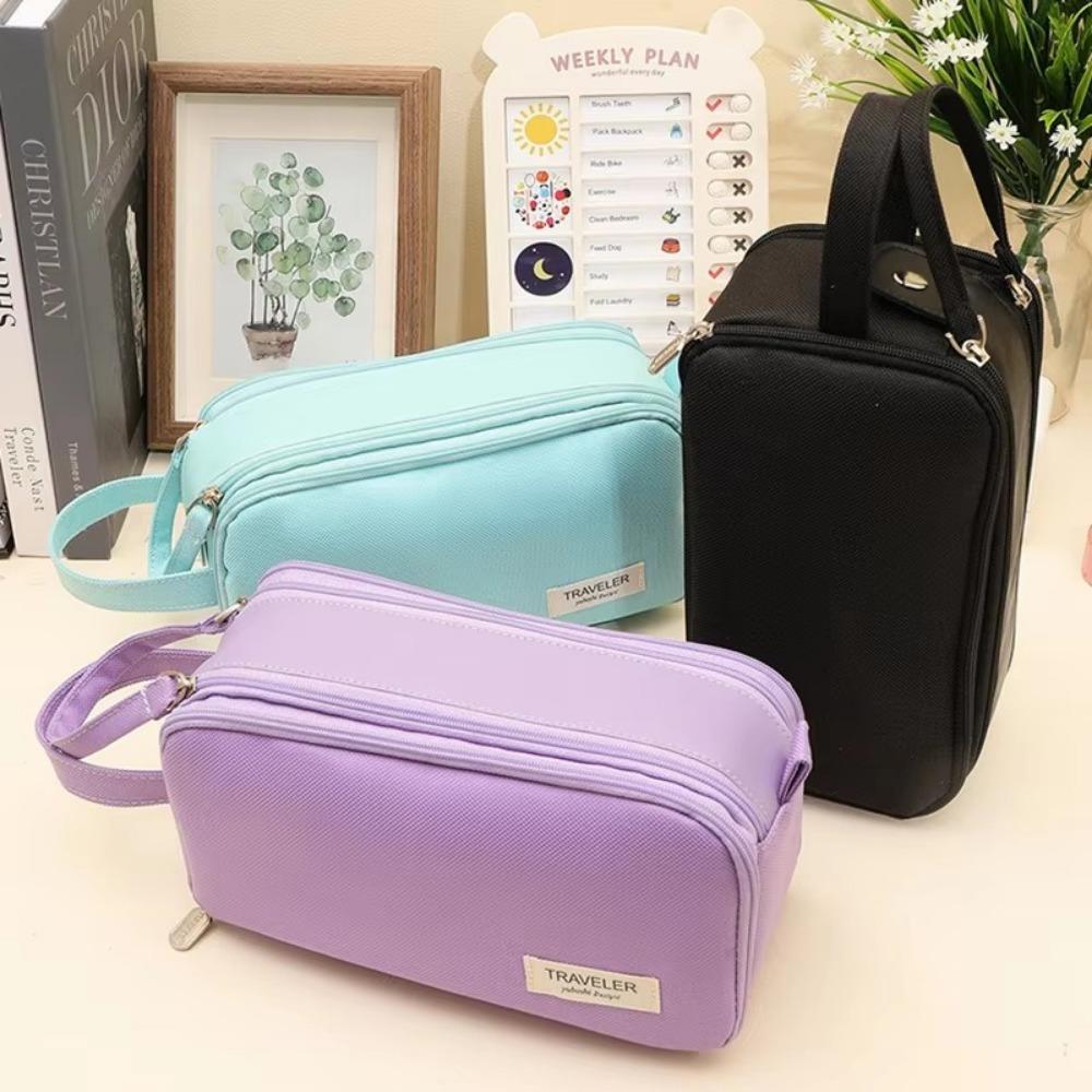 Canvas Storage Bag Large Capacity Student Stationery Kawaii Pencil Bag School Supply чорний
Canvas Storage Bag Large Capacity Student Stationery Kawaii Pencil Bag School Supply чорний