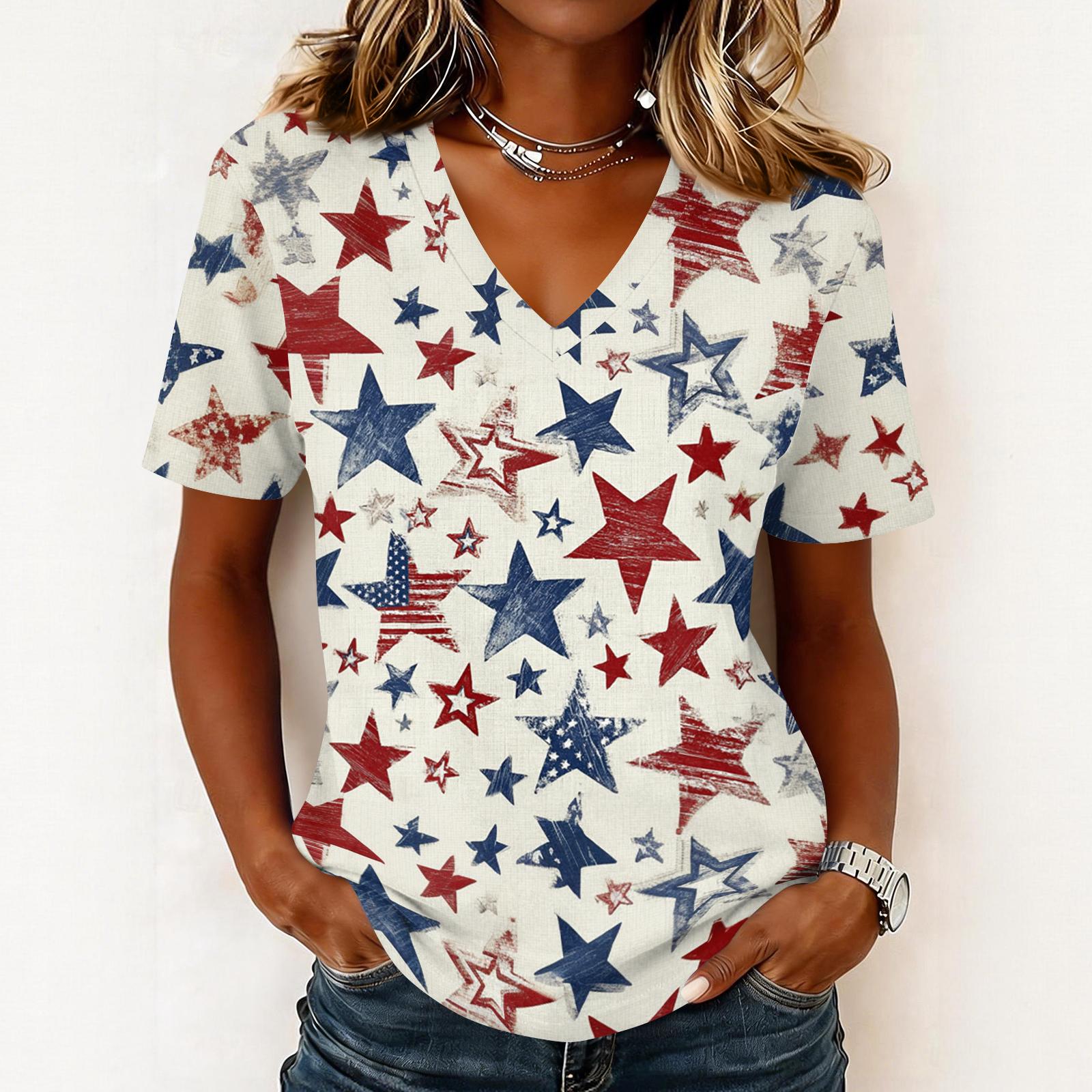 Shirts For Women Trendy V Neck T Shirts Casual Printed Blouse Tops For Women XL кавун червоний колір
Shirts For Women Trendy V Neck T Shirts Casual Printed Blouse Tops For Women XL кавун червоний колір