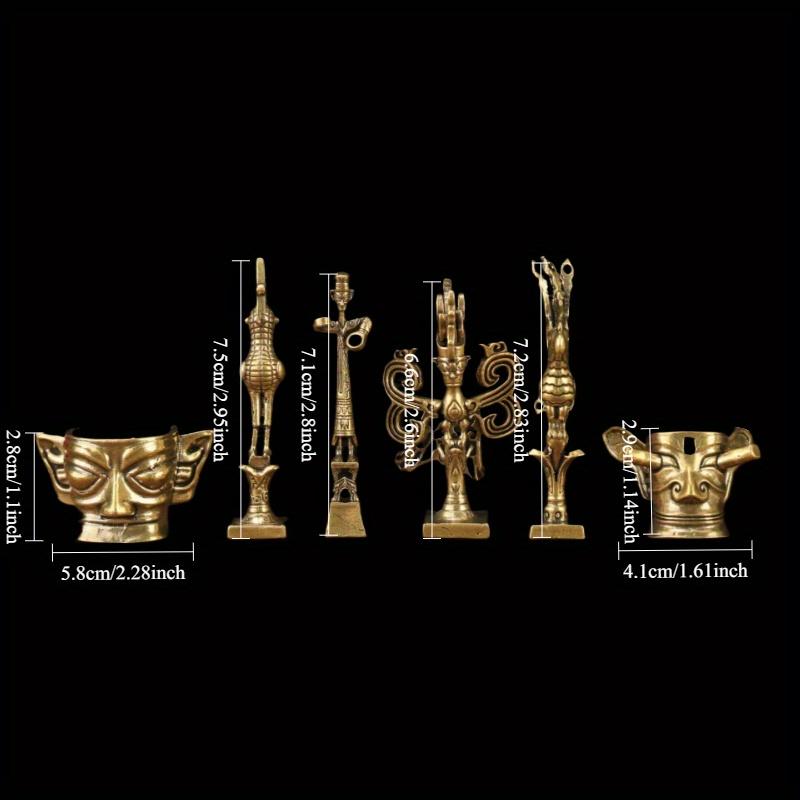 6pcs/set Exquisite Brass Craftsmanship Three-Star Pile Cultural Creative Ornaments Giant Man Statue
6pcs/set Exquisite Brass Craftsmanship Three-Star Pile Cultural Creative Ornaments Giant Man Statue