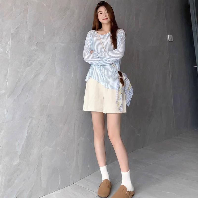 Women s Dark Blue A-Line Thin Summer Cargo Shorts: Loose, Wide-Leg, Casual Outerwear S (80-95 lbs) брудно-білий
Women s Dark Blue A-Line Thin Summer Cargo Shorts: Loose, Wide-Leg, Casual Outerwear S (80-95 lbs) брудно-білий