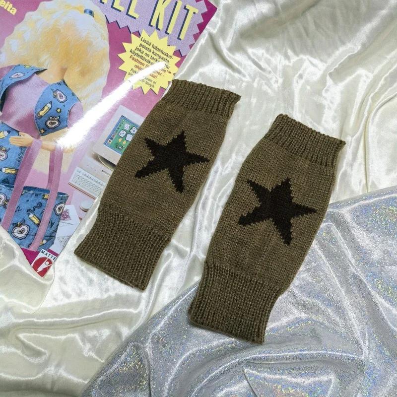 Y2K Fashion Finger-exposed Five-pointed Star Gloves, Winter Warm Thickened Knitted Gloves One Size
Y2K Fashion Finger-exposed Five-pointed Star Gloves, Winter Warm Thickened Knitted Gloves One Size