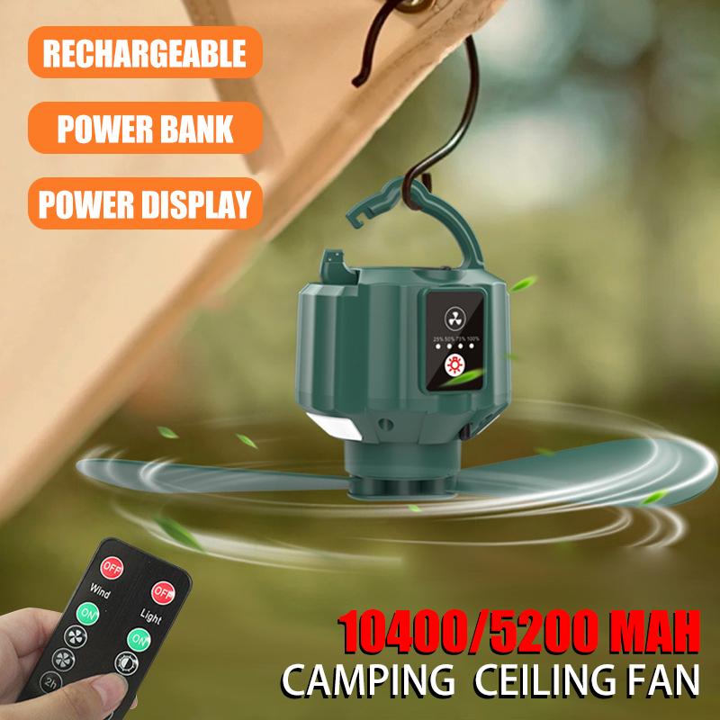 Outdoor Ceiling Fan Portable Camping Tent Ceiling Fan 10400Mah USB Rechargeable Hanging Hook Camping Light with Remote Control
Outdoor Ceiling Fan Portable Camping Tent Ceiling Fan 10400Mah USB Rechargeable Hanging Hook Camping Light with Remote Control