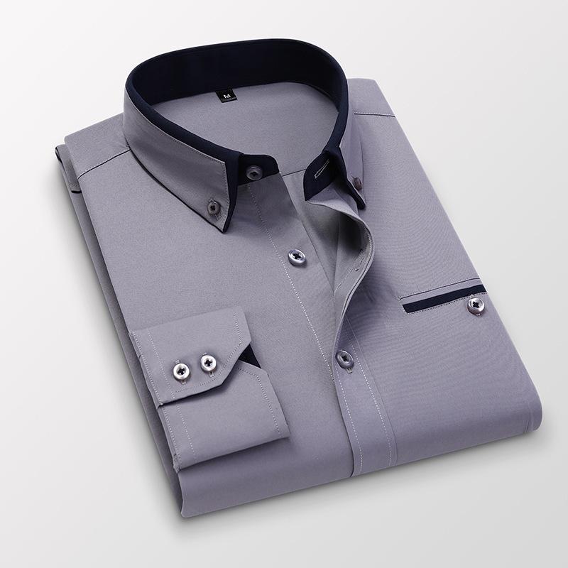 Men s Iron-Free Slim Fit Long Sleeve Solid Color Shirt - Business Casual/Formal 5XL
Men s Iron-Free Slim Fit Long Sleeve Solid Color Shirt - Business Casual/Formal 5XL