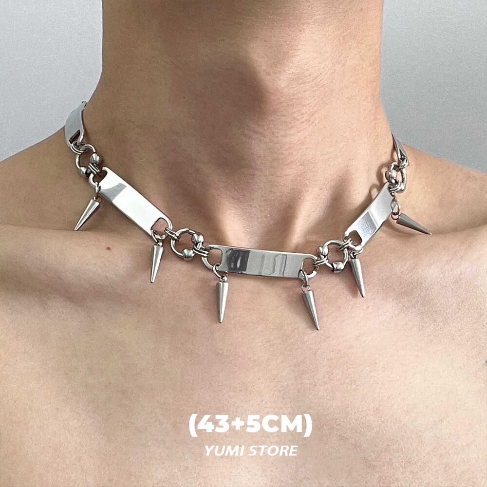Punk Thorn Rivet Necklace For Man Woman Retro Hip Hop Clavicle Chain Female Y2K Hot Girl Choker Accessories Wholesale
Punk Thorn Rivet Necklace For Man Woman Retro Hip Hop Clavicle Chain Female Y2K Hot Girl Choker Accessories Wholesale