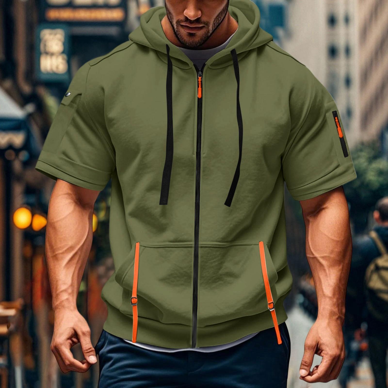 Men s Casual Short-sleeved Sweatshirt. Loose And Breathable -color Sweatshirt Jacket With Multiple Pockets And A Zipper. XXL
Men s Casual Short-sleeved Sweatshirt. Loose And Breathable -color Sweatshirt Jacket With Multiple Pockets And A Zipper. XXL