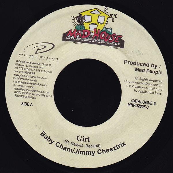 7inch Record BABY CHAM / JIMMY CHEEZTRIX - Girl MHPD28053 Mad House 2003 Jamaica Reggae, Ska & Dub Used
7inch Record BABY CHAM / JIMMY CHEEZTRIX - Girl MHPD28053 Mad House 2003 Jamaica Reggae, Ska & Dub Used