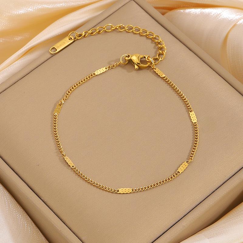 Women s Titanium Steel Four-Leaf Clover Bracelet - Light Luxury DIY Chain Jewelry
Women s Titanium Steel Four-Leaf Clover Bracelet - Light Luxury DIY Chain Jewelry