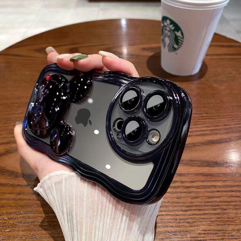 Electroplated Wavy Phone Case Suitable for IPhone15 Transparent Apple 14promax Anti-drop Soft 13 Cartoon Stand Apple 15 чёрный
Electroplated Wavy Phone Case Suitable for IPhone15 Transparent Apple 14promax Anti-drop Soft 13 Cartoon Stand Apple 15 чёрный