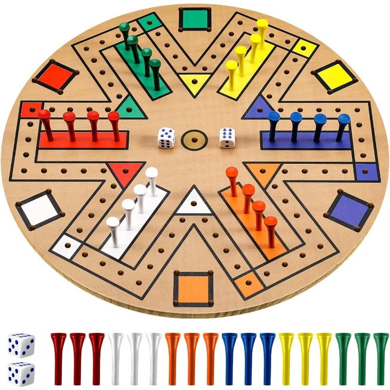 Настольная игра Fast Track Деревянная 3-6 игроков Набор настольной игры с 24 игровыми фигурами и 2 кубиками, Вечер игры Fast Track для взрослых, подростков, семейная игра разноцветный
Настольная игра Fast Track Деревянная 3-6 игроков Набор настольной игры с 24 игровыми фигурами и 2 кубиками, Вечер игры Fast Track для взрослых, подростков, семейная игра разноцветный