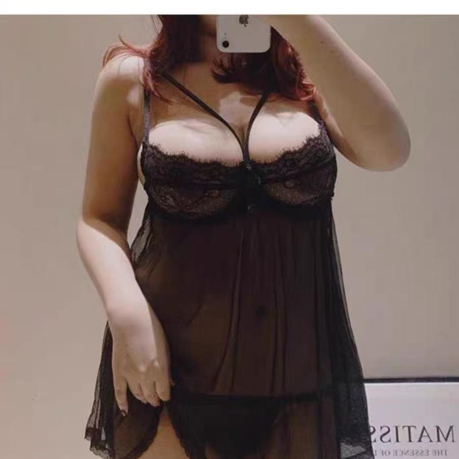 1692 Plus Size Mesh Lace Push-up Lingerie for Women - Sexy, High-Quality Support Pajamas M=40-60 kg чёрный
1692 Plus Size Mesh Lace Push-up Lingerie for Women - Sexy, High-Quality Support Pajamas M=40-60 kg чёрный