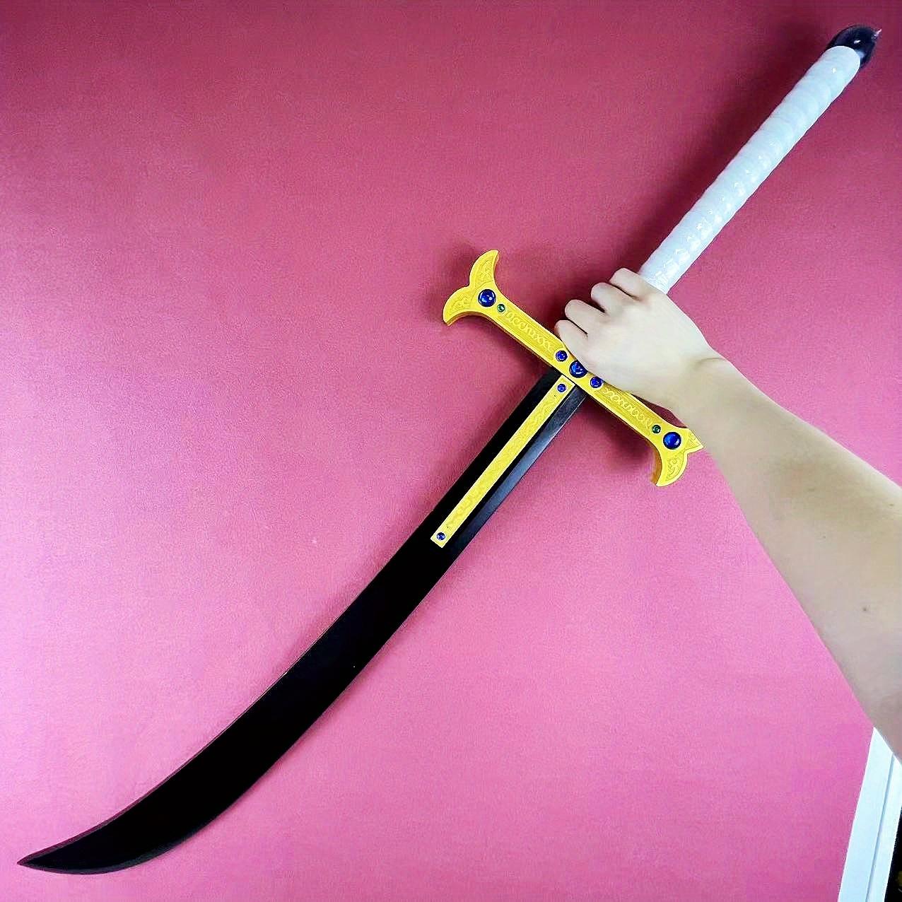 Dracule Mihawk Katana Eagle Sword Wooden Ninja Knife Anime Cosplay Prop Real Full Size Japanese Samurai Sabre Toy 43inch Kid Friendly Entertaining Fun 110cm
Dracule Mihawk Katana Eagle Sword Wooden Ninja Knife Anime Cosplay Prop Real Full Size Japanese Samurai Sabre Toy 43inch Kid Friendly Entertaining Fun 110cm