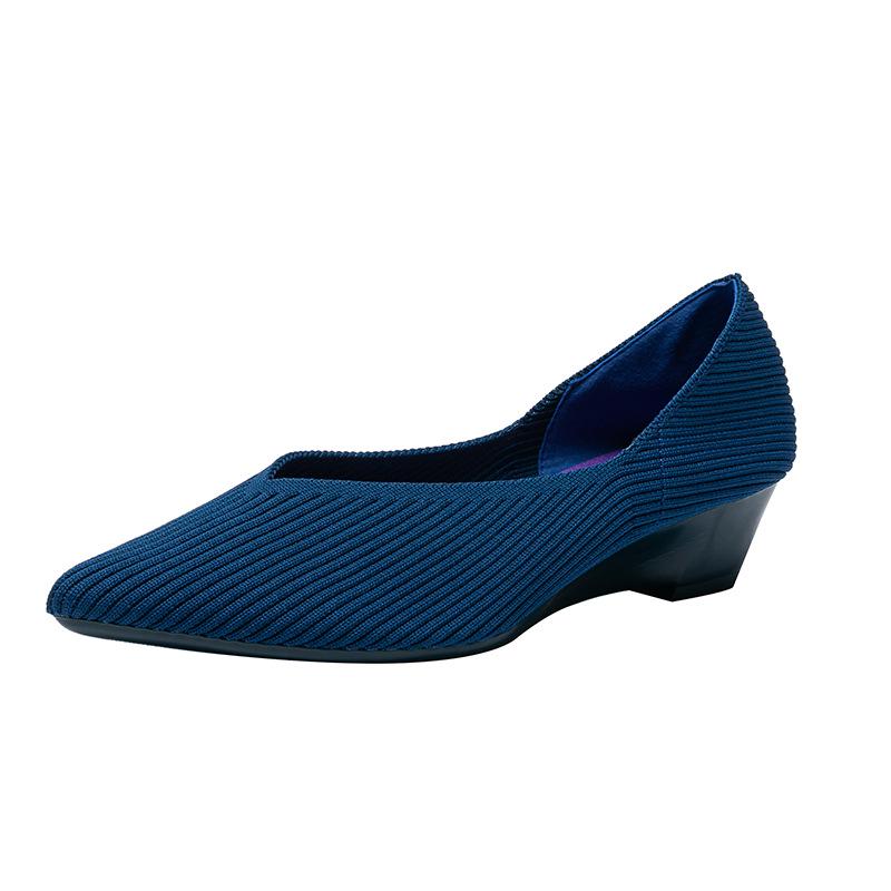 Women s Breathable Knit Wedge Heel Slip-On Shoes - Pointed Toe, Low Cut, Summer Style 36
Women s Breathable Knit Wedge Heel Slip-On Shoes - Pointed Toe, Low Cut, Summer Style 36