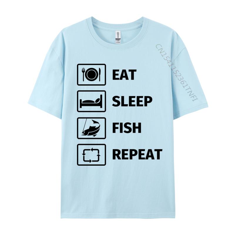 Eat Sleep Fish Repeat TShirt Man Newest Funny Tops Tees NEW YEAR DAY Cotton T Shirts Customized TeeShirt 4XL
Eat Sleep Fish Repeat TShirt Man Newest Funny Tops Tees NEW YEAR DAY Cotton T Shirts Customized TeeShirt 4XL