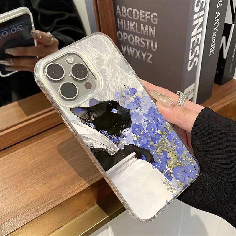 Black Cat Purple Flower iPhone Case for Apple 13-17, iPhone 16 Pro Max, Gauze 15 Hot Style, Hard Cover 14 Plus
Black Cat Purple Flower iPhone Case for Apple 13-17, iPhone 16 Pro Max, Gauze 15 Hot Style, Hard Cover 14 Plus