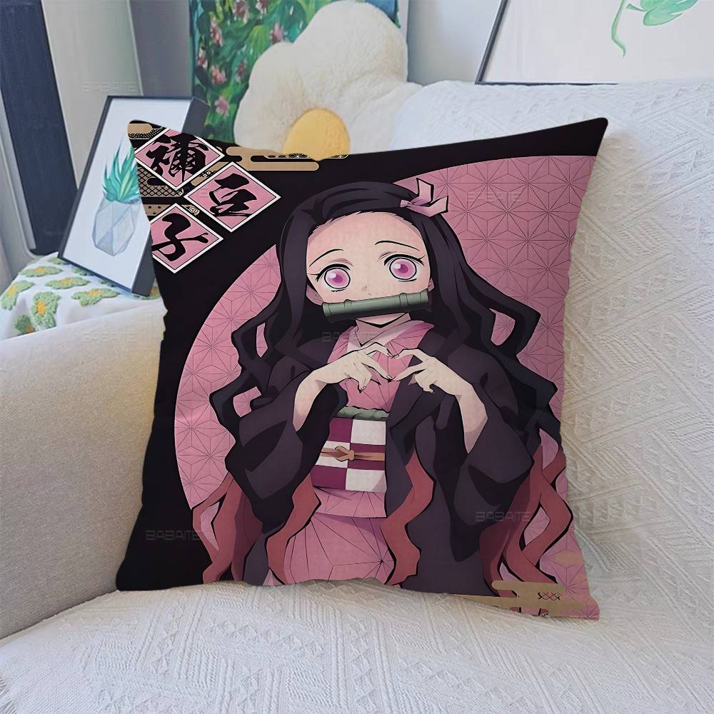 Demon Slayer Nezuko Kamado Cartoon 45*45cm Cushion Cover Pillow Cover Decor Pillowcase Home Pillowcase for Couch Pillow 30cmx30cm
Demon Slayer Nezuko Kamado Cartoon 45*45cm Cushion Cover Pillow Cover Decor Pillowcase Home Pillowcase for Couch Pillow 30cmx30cm
