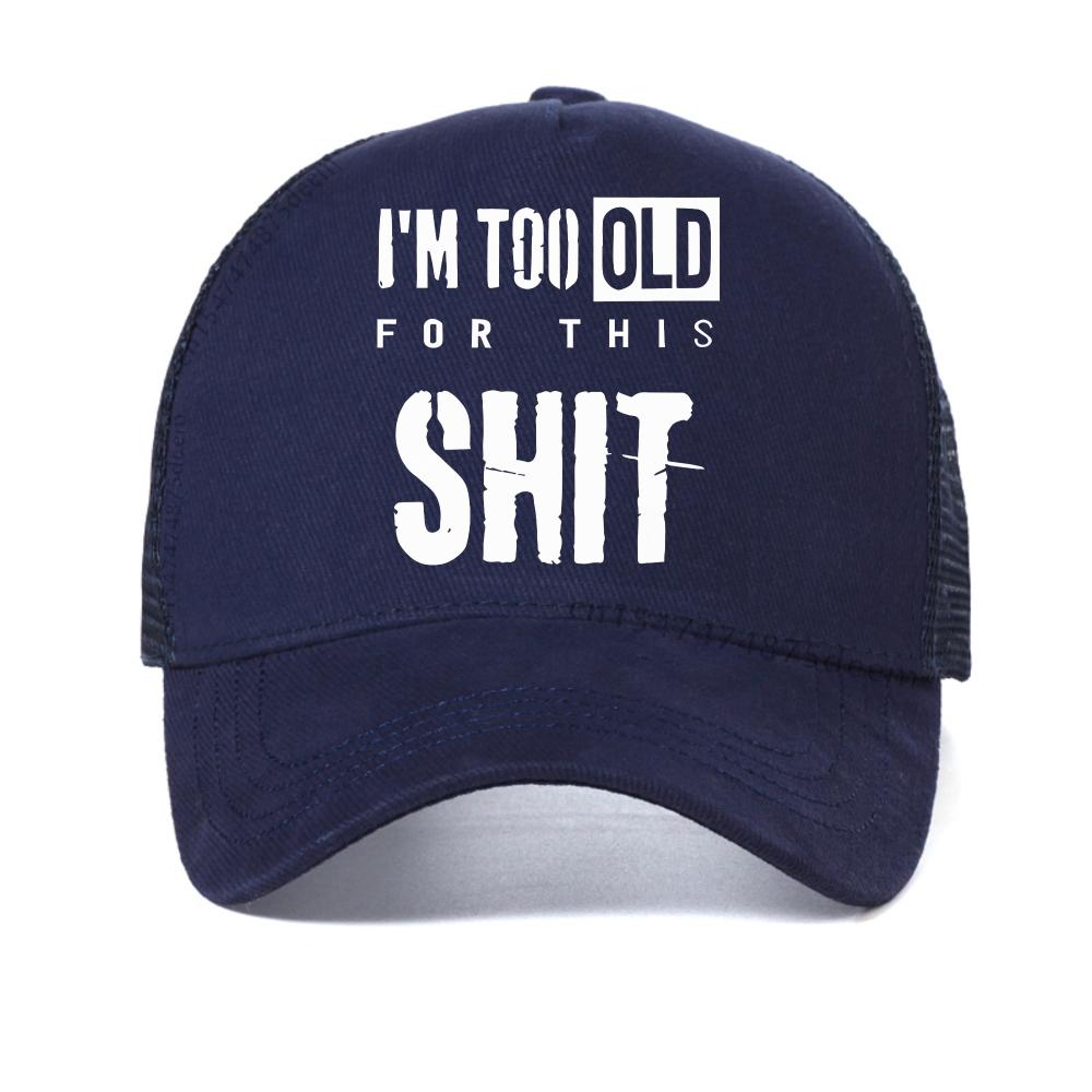 I m Too Old for This Shit letter print baseball cap fashion casual unisex mesh sun hat outdoor cool breathable Snapback hats Adjustable темно-синього кольору
I m Too Old for This Shit letter print baseball cap fashion casual unisex mesh sun hat outdoor cool breathable Snapback hats Adjustable темно-синього кольору