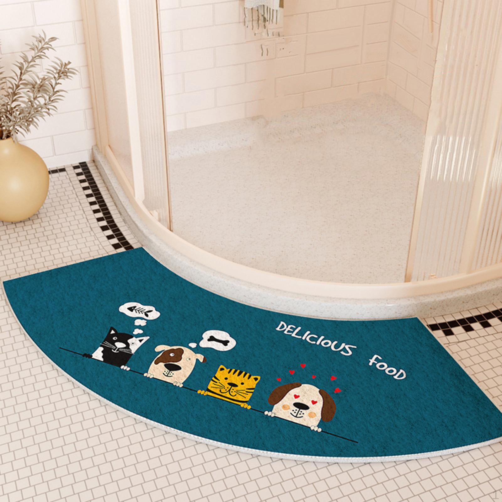 Изогнутый коврик для ванной, водопоглощающий коврик для ног, мягкий противоскользящий душ для ванной комнаты
Изогнутый коврик для ванной, водопоглощающий коврик для ног, мягкий противоскользящий душ для ванной комнаты